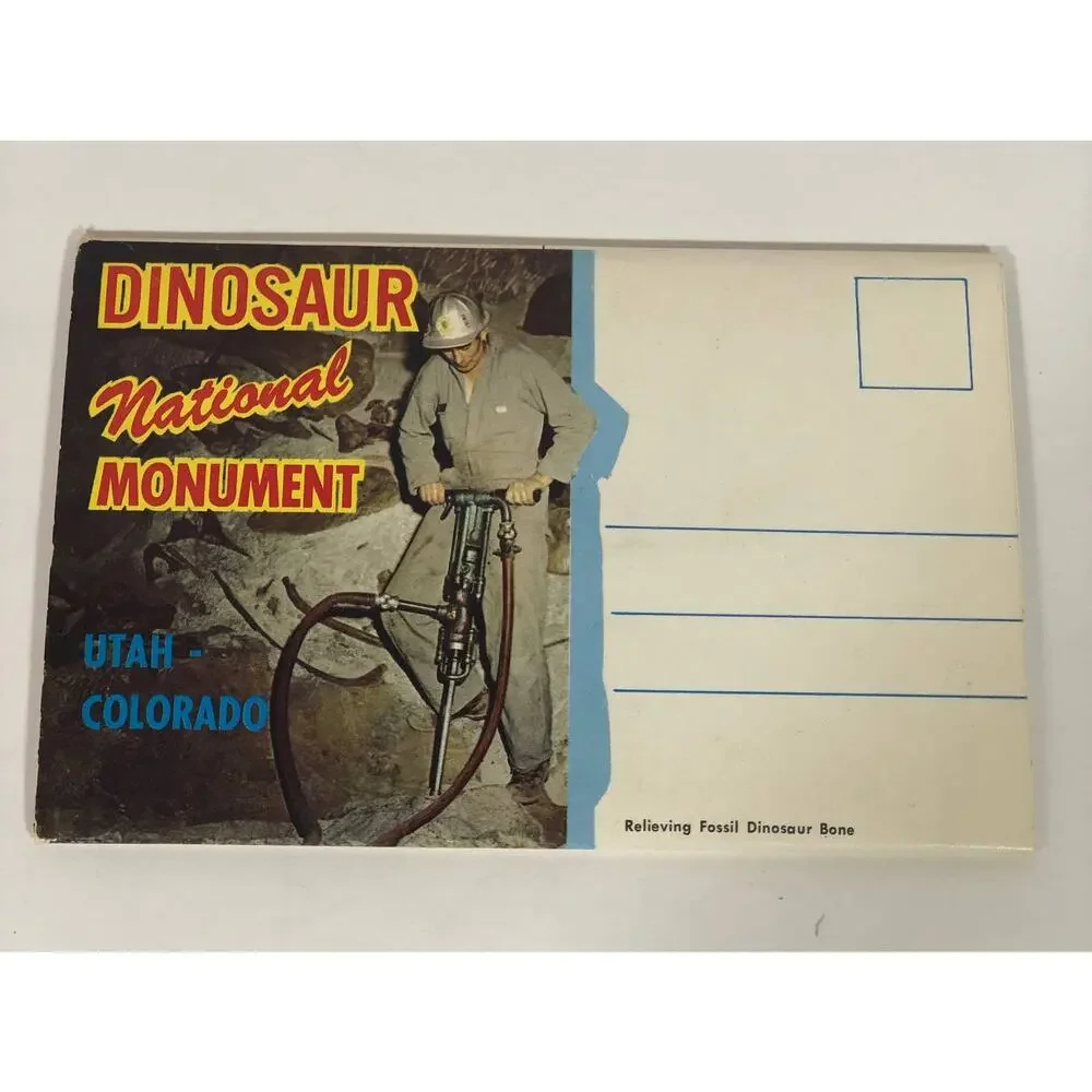 Dinosaur National Monument Photo Book Mail Vintage 1970s Utah-Colorado Postcard